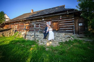 tradycyjny ślub i plener w gorach